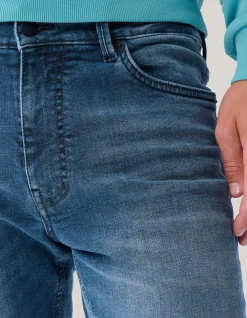 Slim Fit Jeans Blauw/Grijs L32