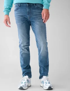 Slim Fit Jeans Blauw/Grijs L32