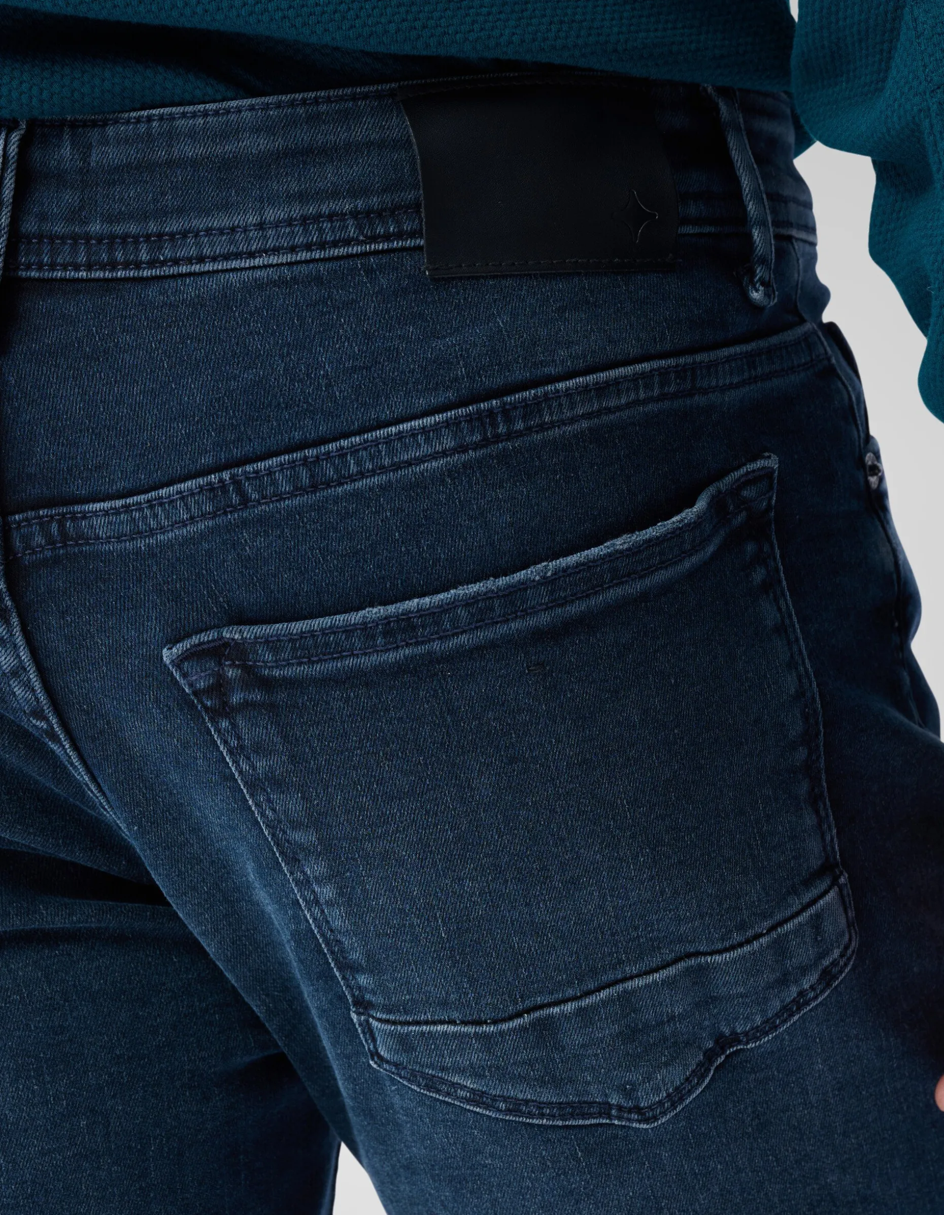 Slim Fit Jeans Blauw/Zwart L32