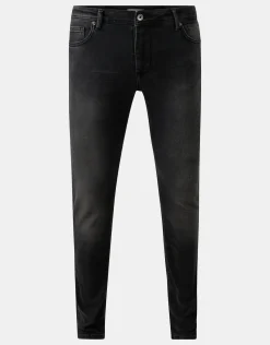 Slim Fit Jeans Zwart Washed L34
