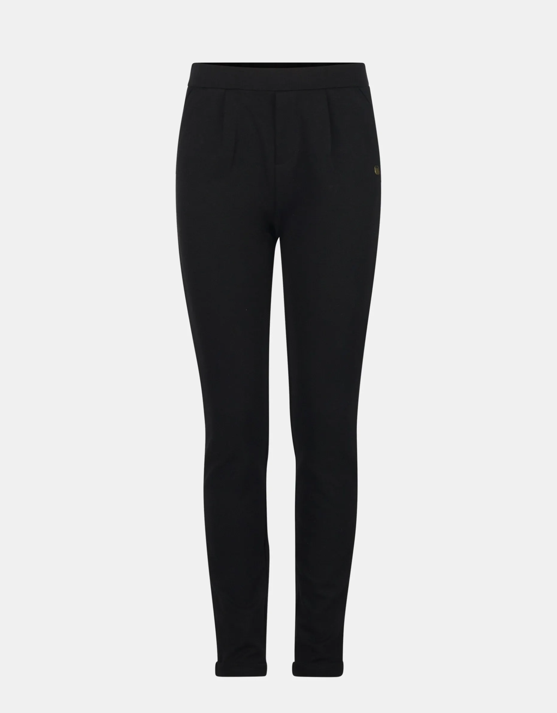 Slim Fit Pantalon Zwart