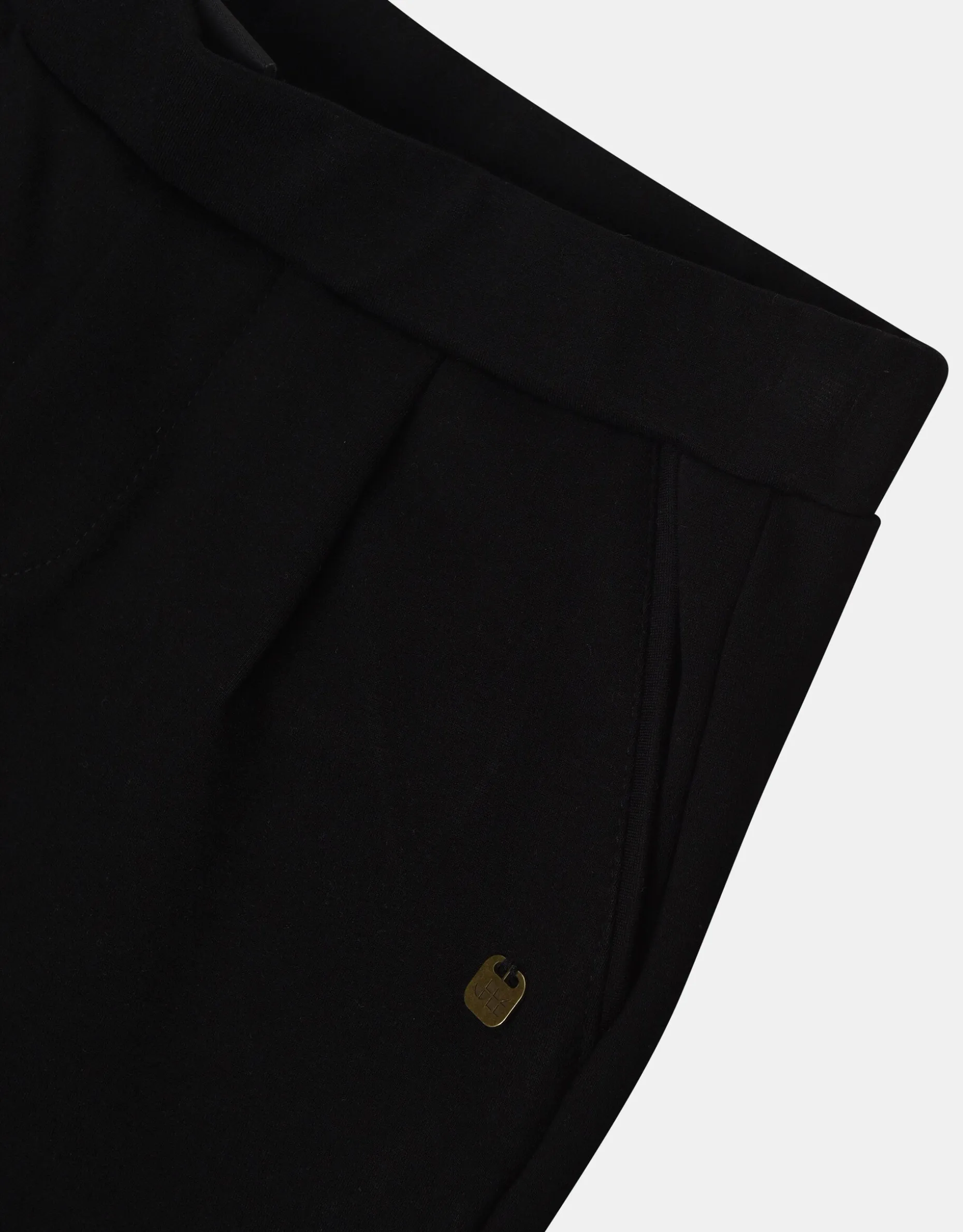 Slim Fit Pantalon Zwart