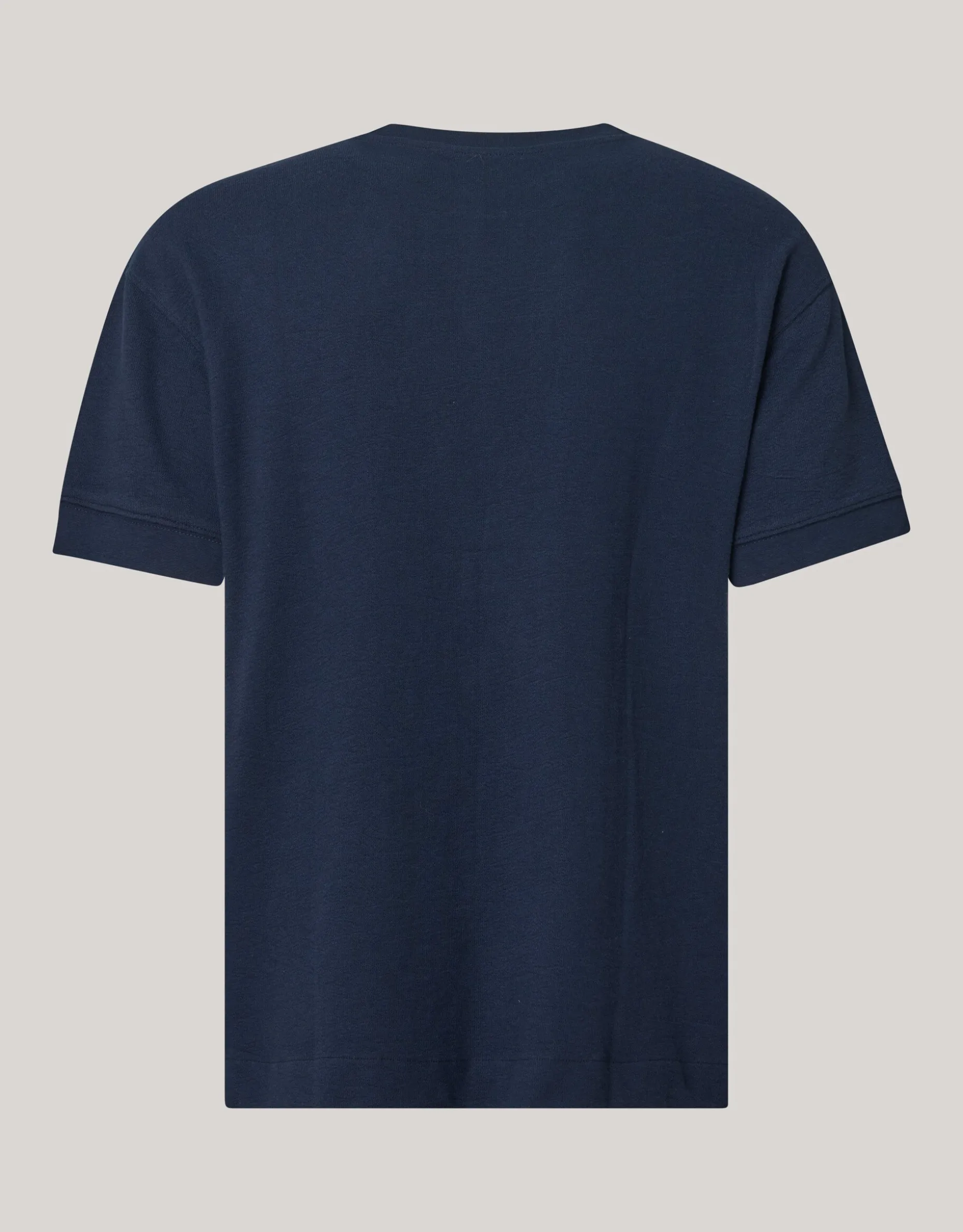 Slub Structuur T-shirt Donkerblauw