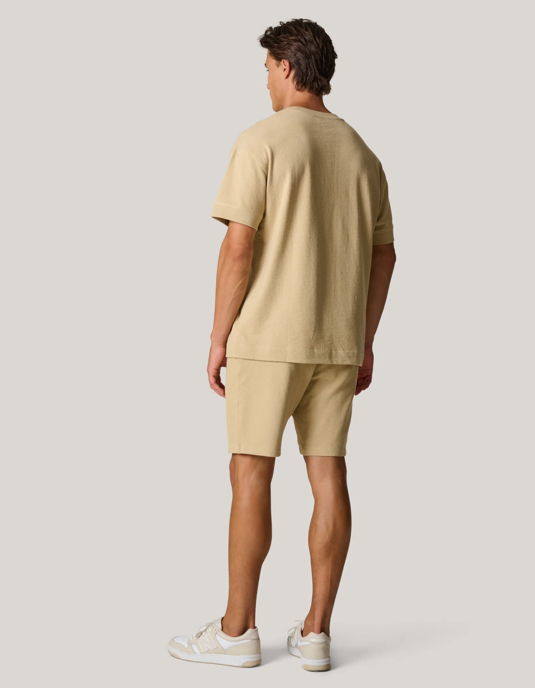 Slub Structuur T-shirt Zand
