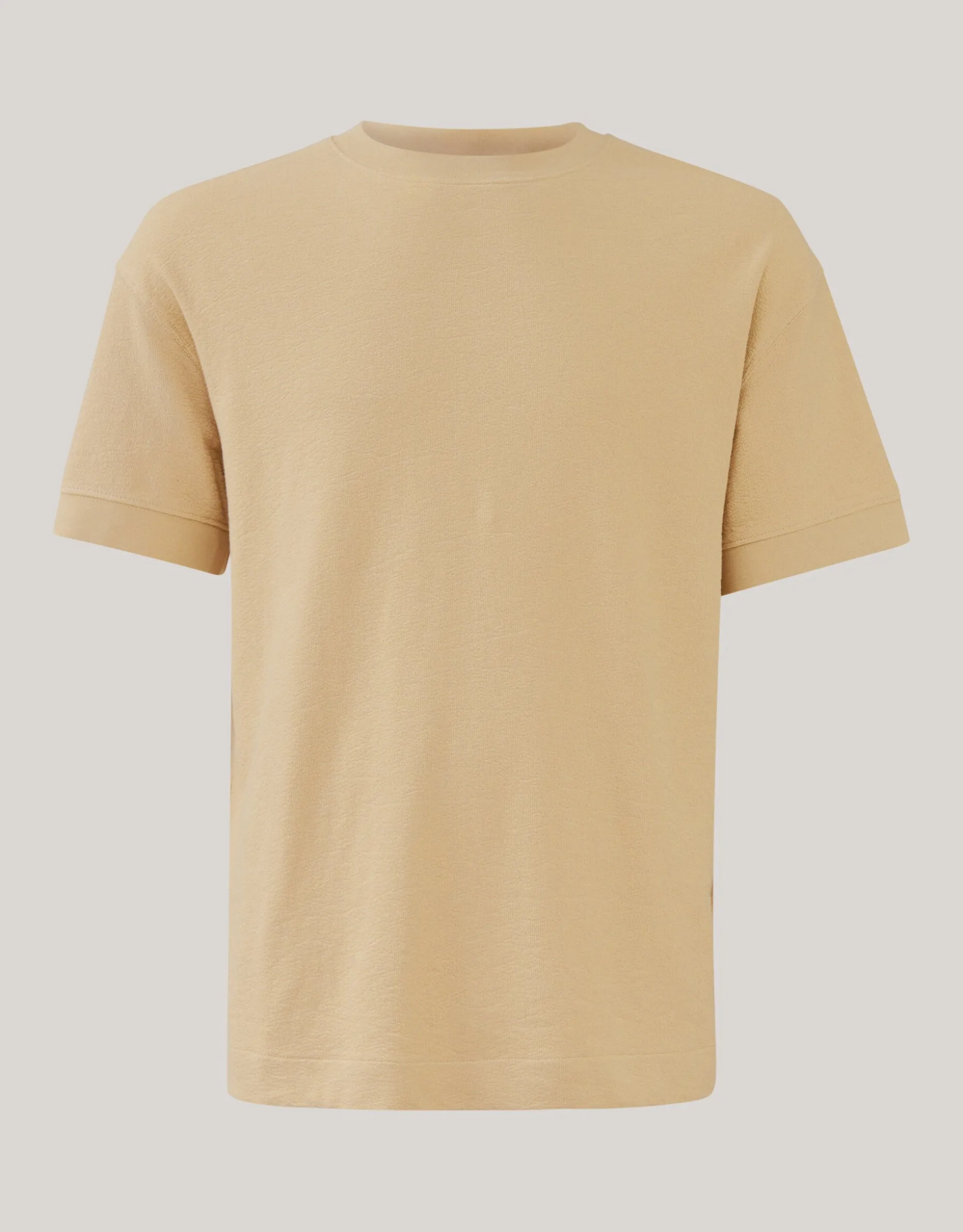 Slub Structuur T-shirt Zand