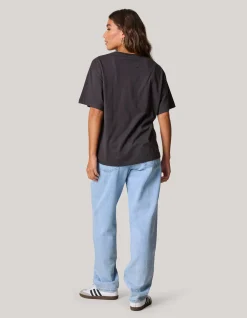 Smiley Artwork T-shirt Donkergrijs