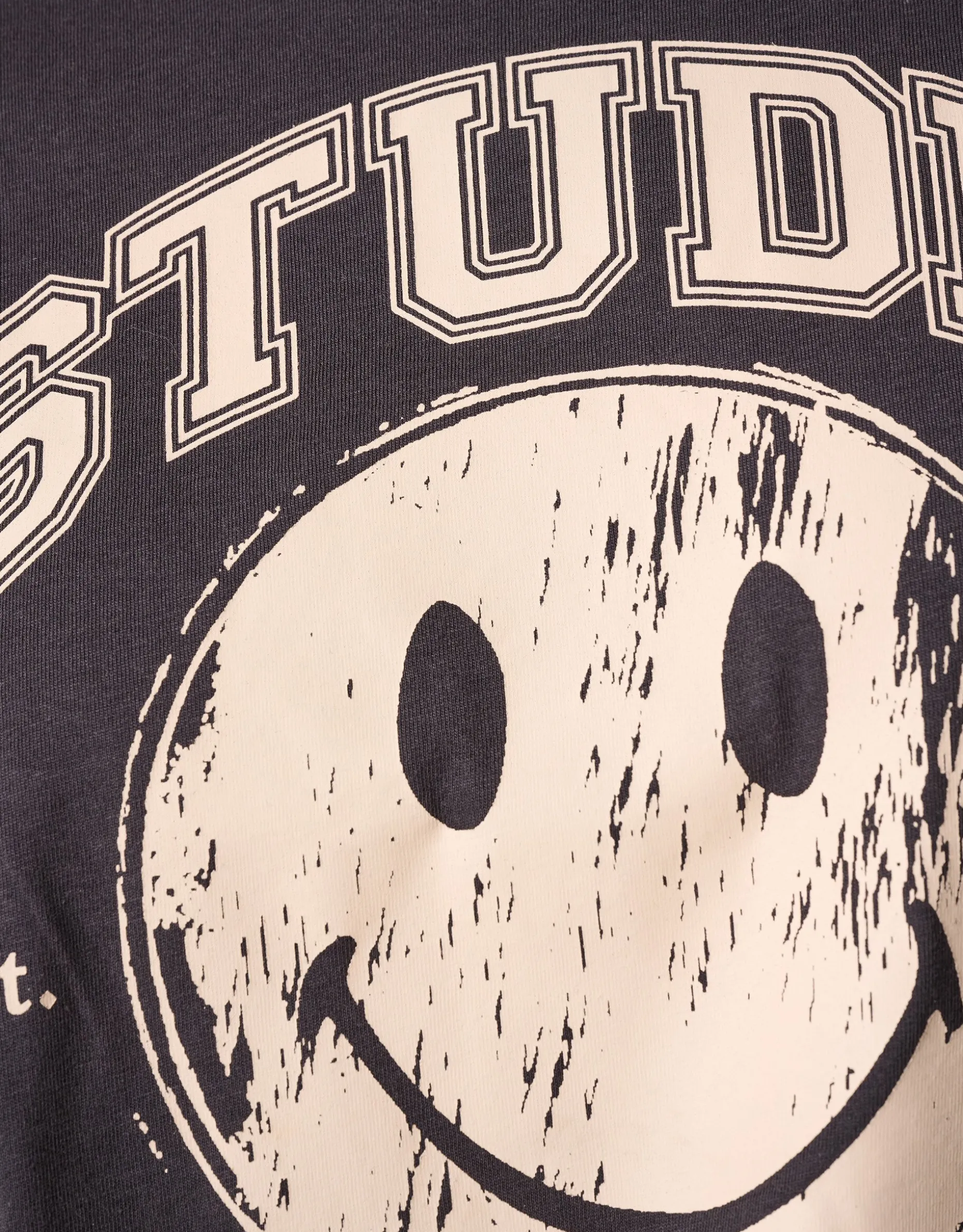 Smiley Artwork T-shirt Donkergrijs