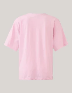 Smiley Artwork T-shirt Roze