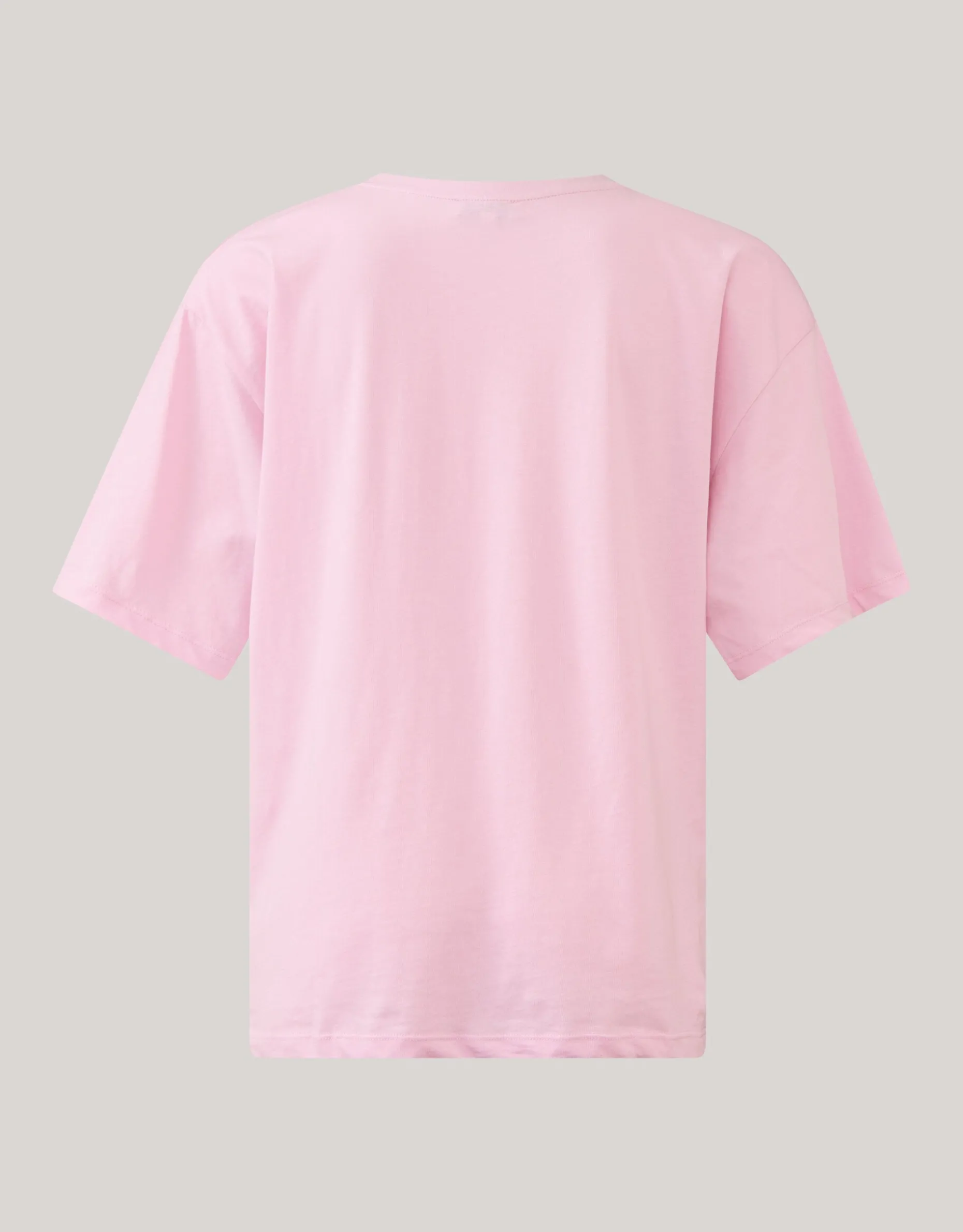 Smiley Artwork T-shirt Roze