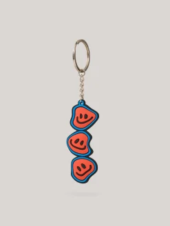 Smiley Sleutelhanger Blauw