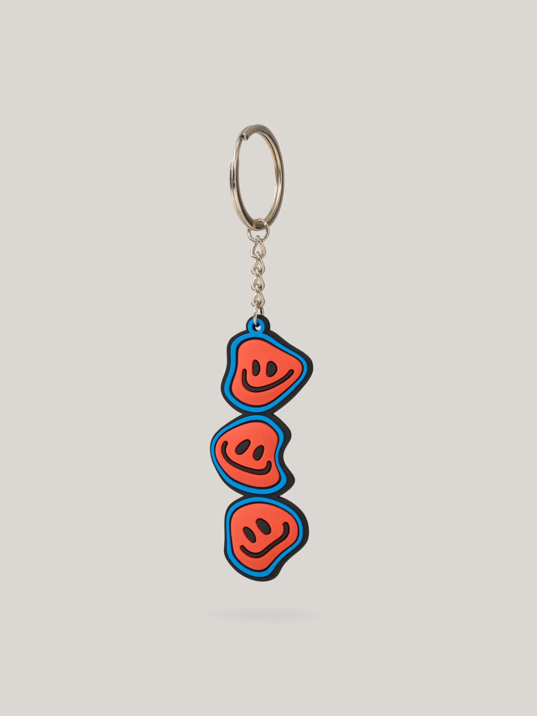 Smiley Sleutelhanger Blauw