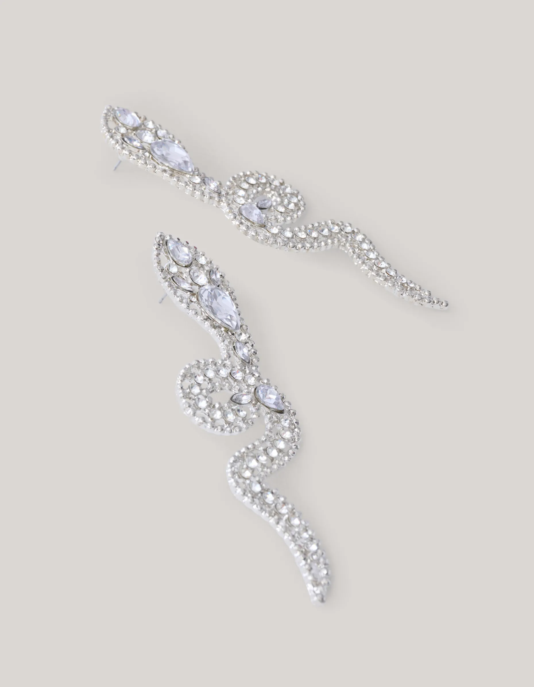 Snake Oorbellen Zilver