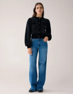 Soft Cropped Vest Zwart By Mieke