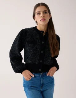 Soft Cropped Vest Zwart By Mieke