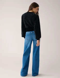 Soft Cropped Vest Zwart By Mieke
