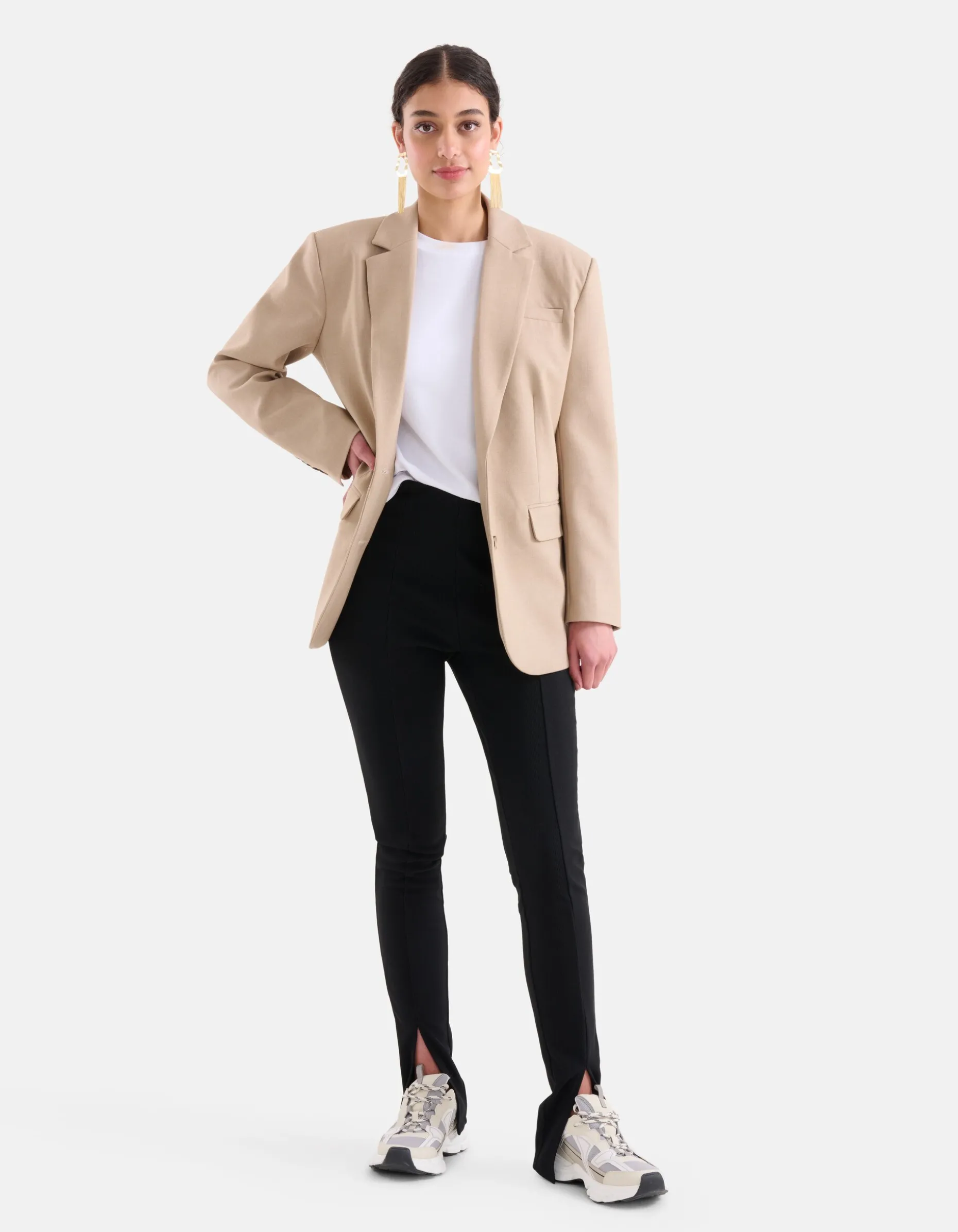 Split Legging Zwart