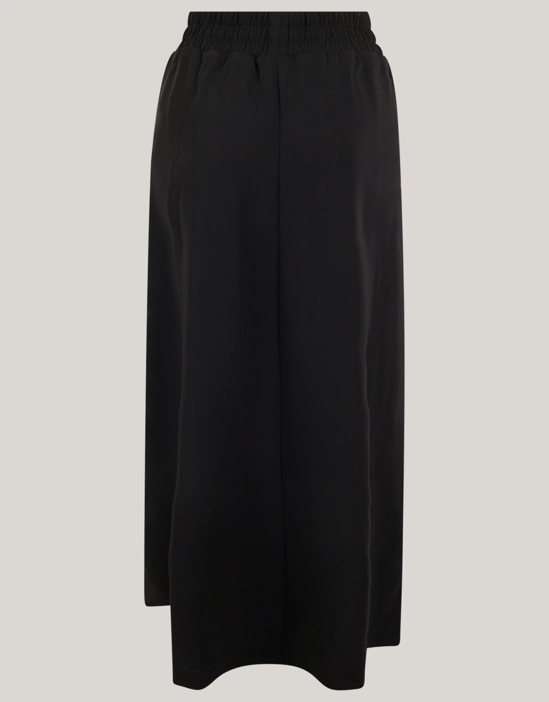 Sporty Button Maxi Rok Zwart
