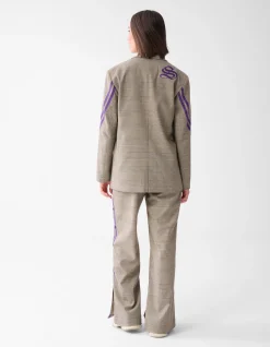 Sporty Ruiten Blazer Bruin