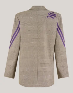 Sporty Ruiten Blazer Bruin