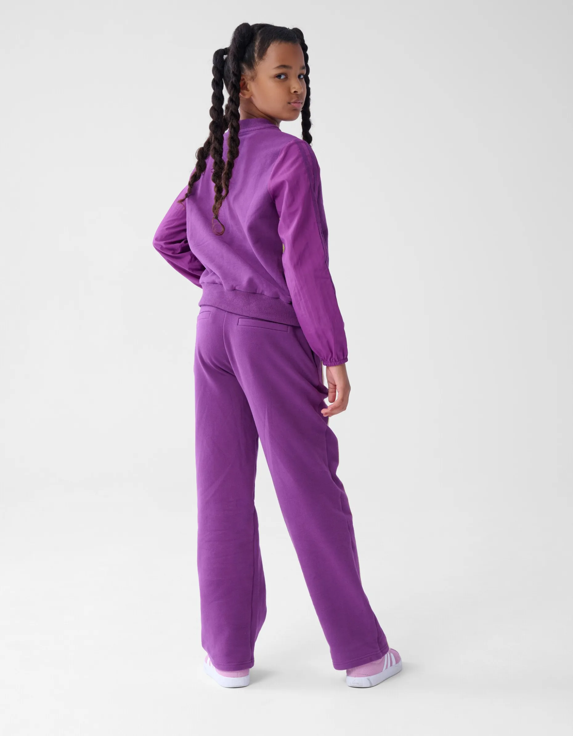 Sporty Stripe Broek Paars