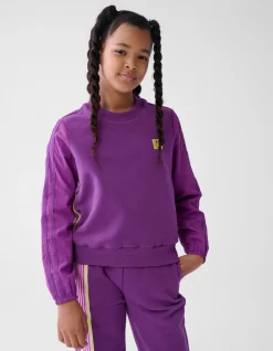 Sporty Stripe Sweater Paars