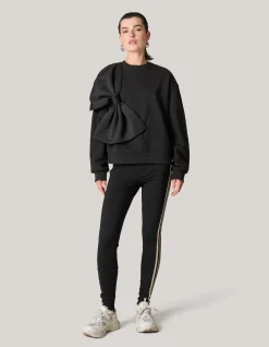 Sporty Tape Legging Zwart