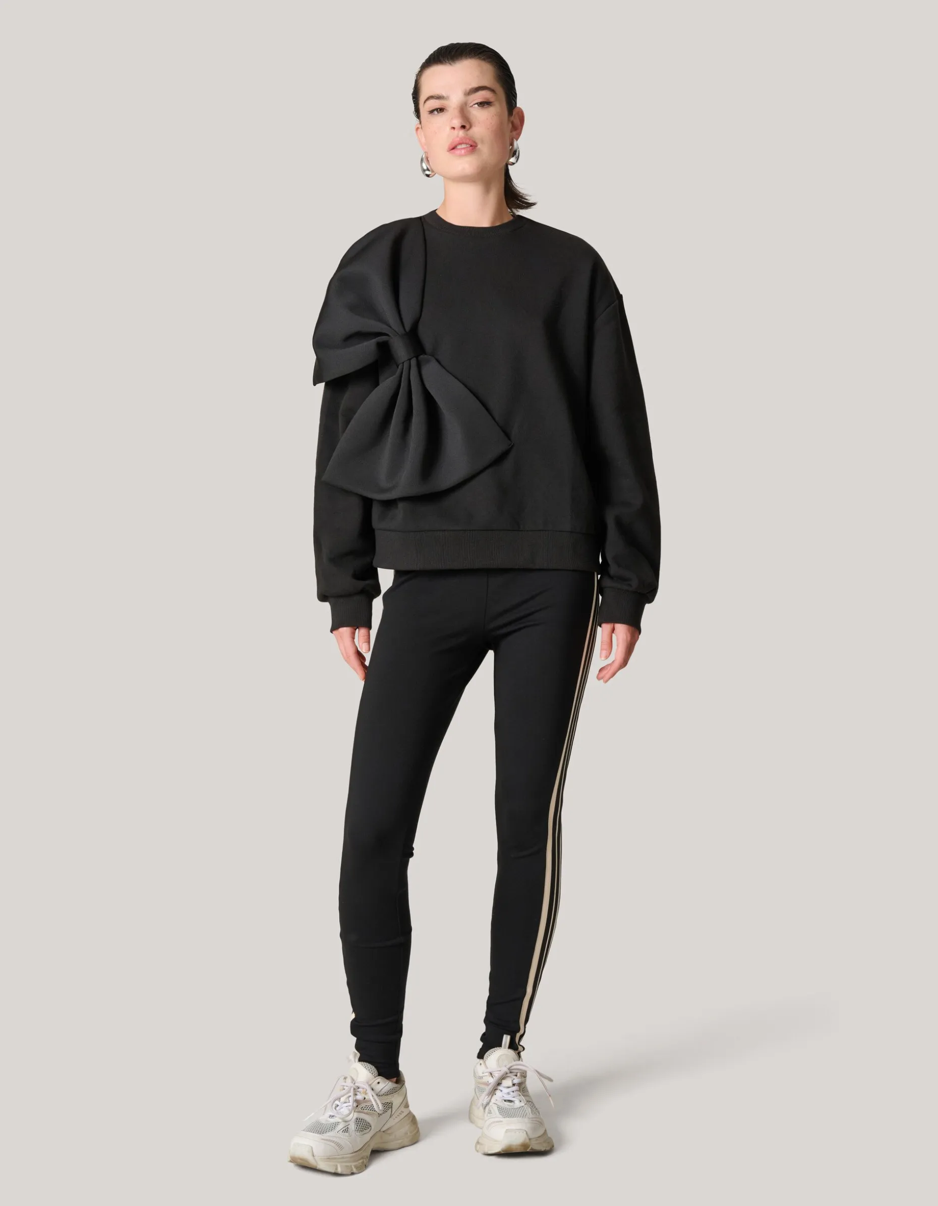 Sporty Tape Legging Zwart