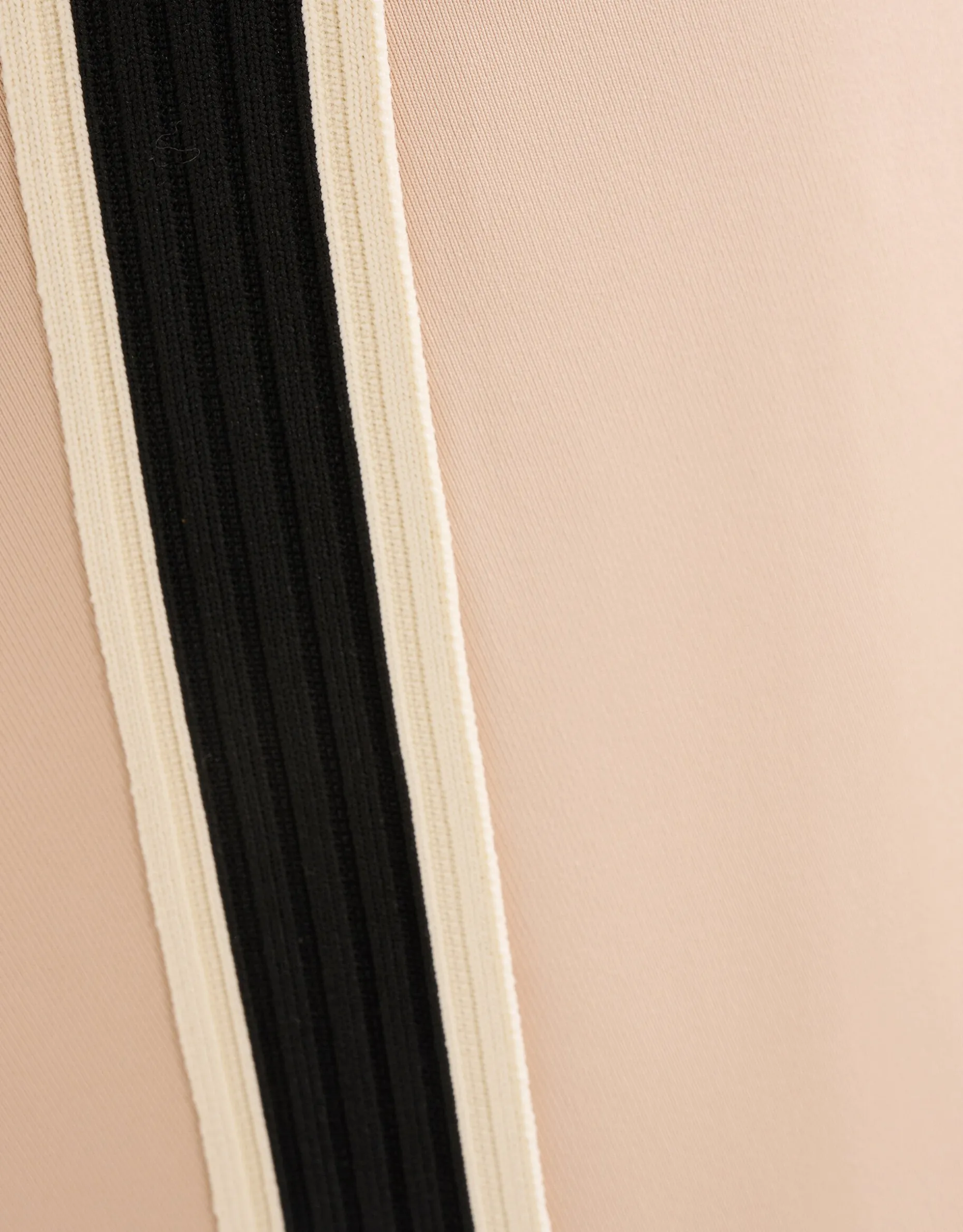 Sporty Wide Leg Broek Beige