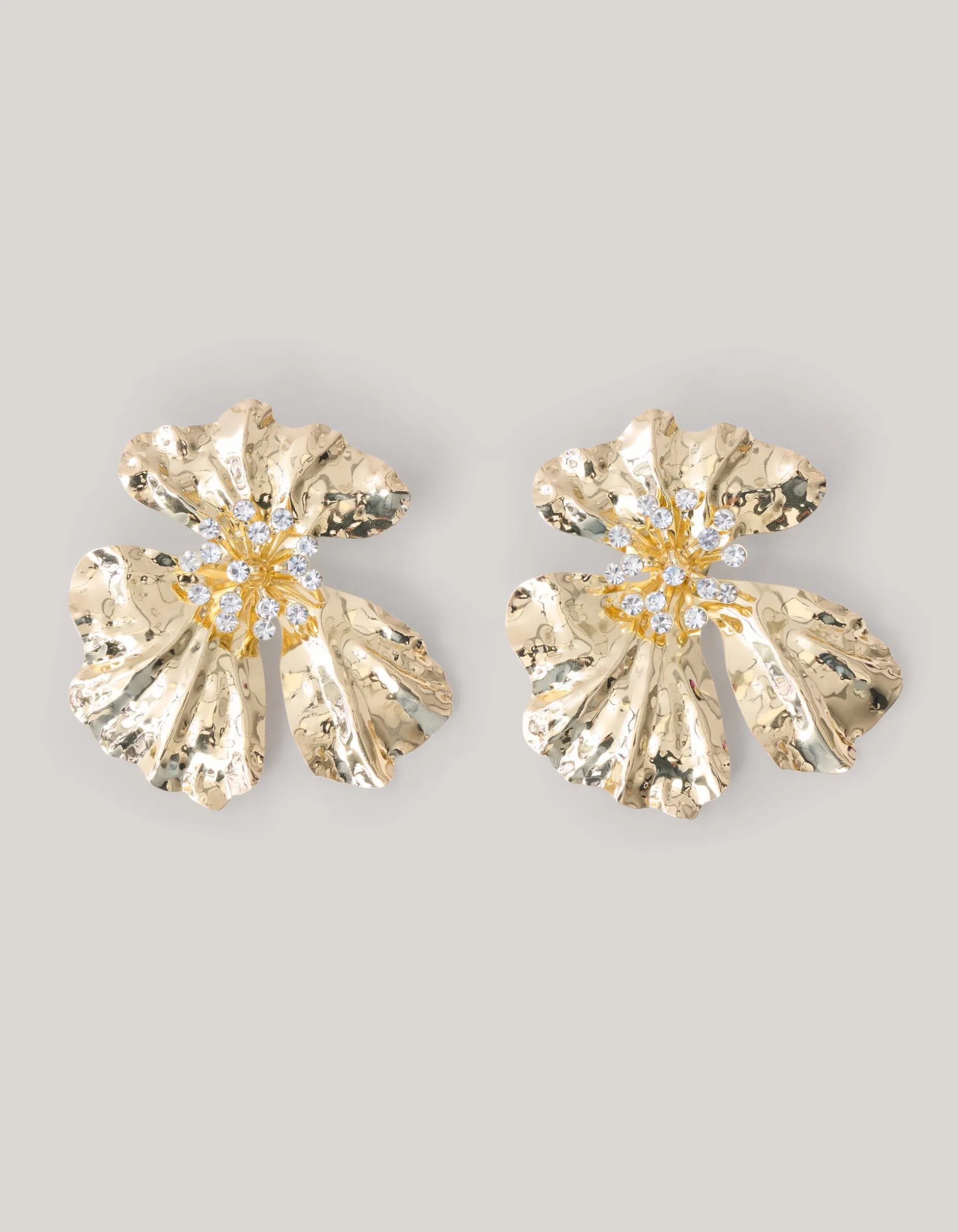 Statement Flower Oorbellen Goud
