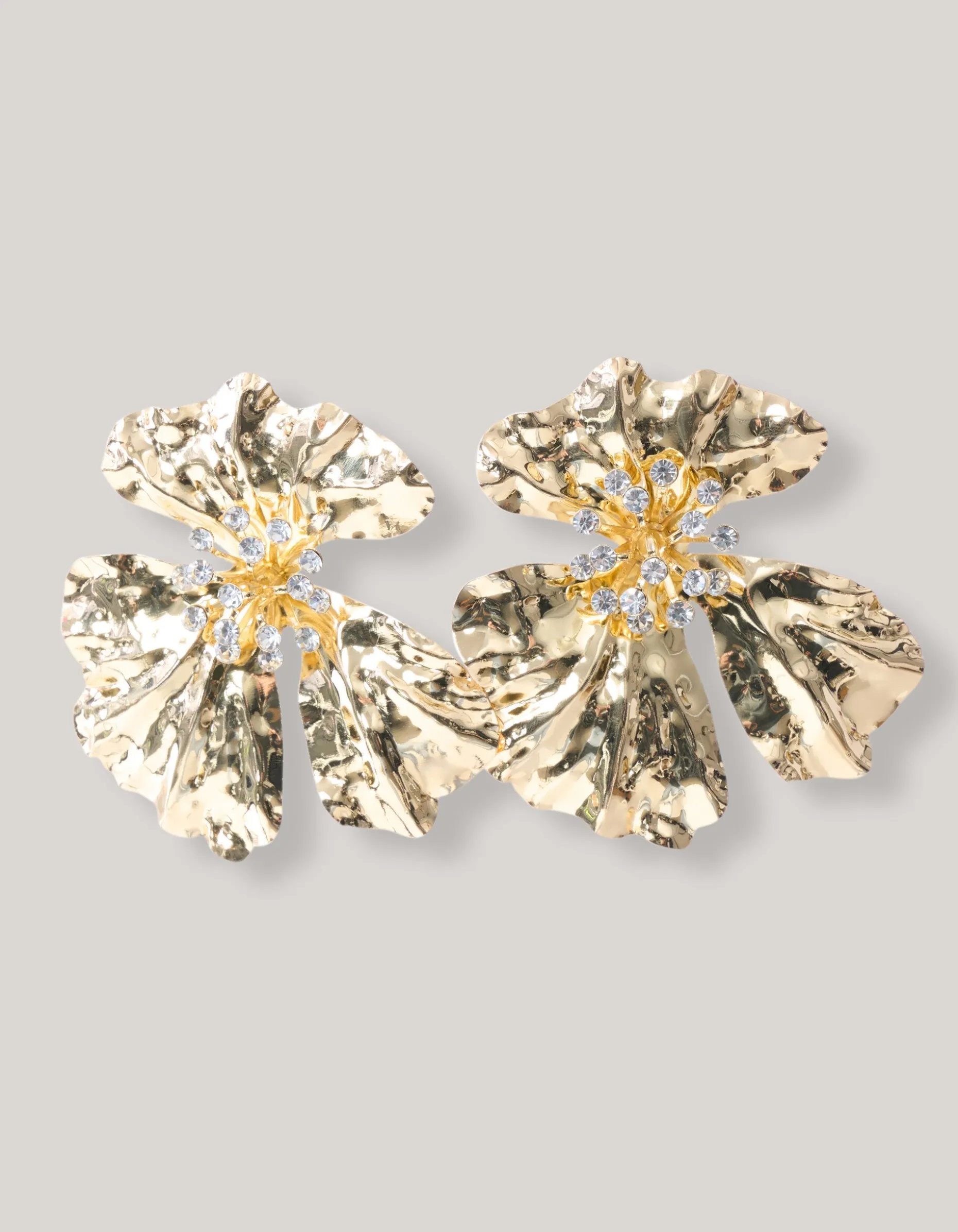 Statement Flower Oorbellen Goud