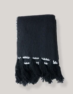 Stitched Sjaal Zwart