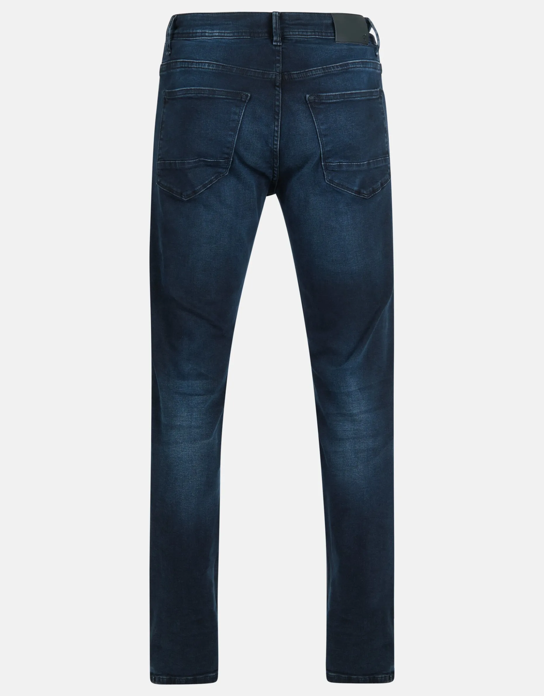 Straight Fit Jeans Blauw/Zwart L36