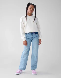 Straight Fit Jeans Bleached