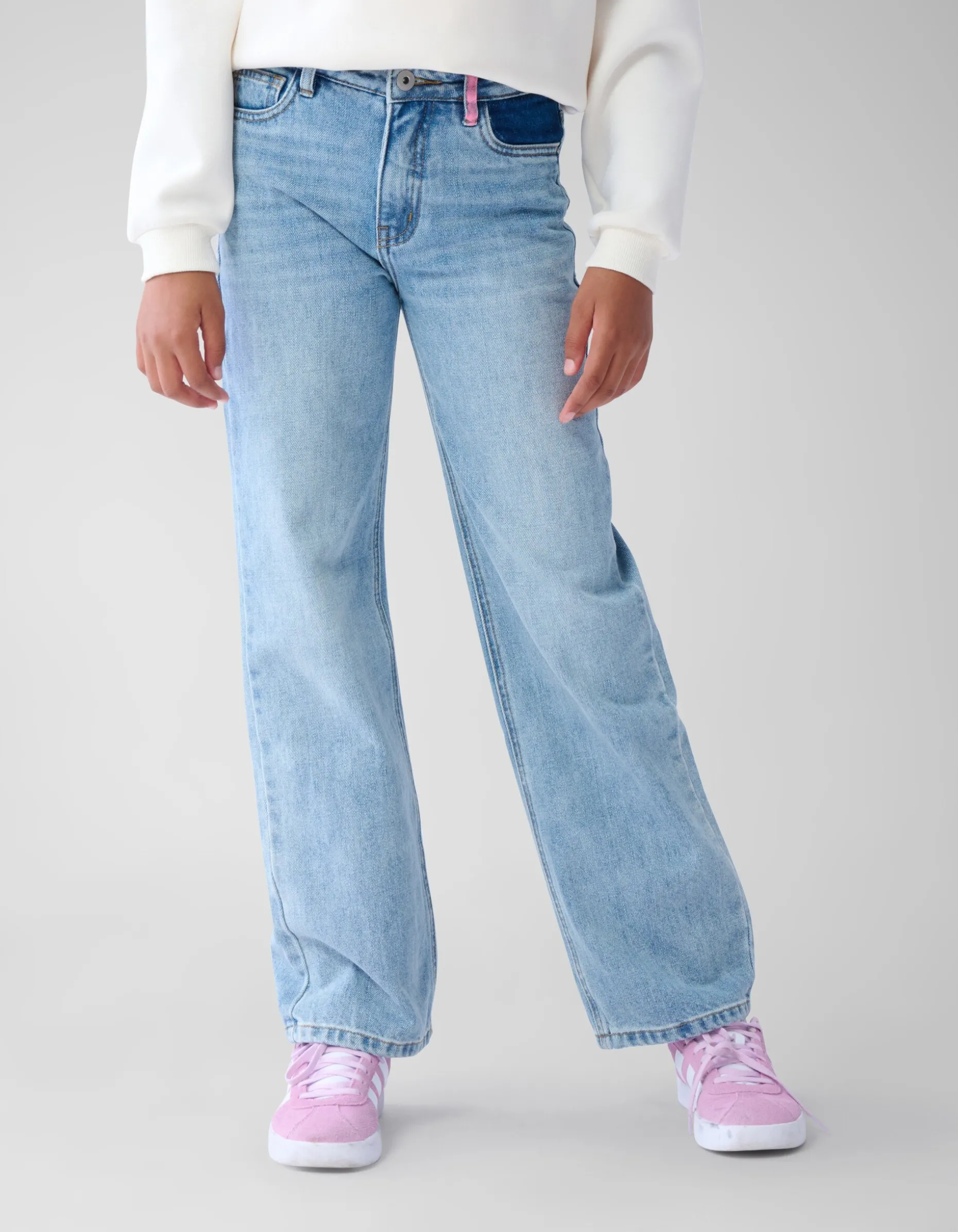 Straight Fit Jeans Bleached