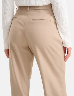 Straight Fit Pantalon Beige