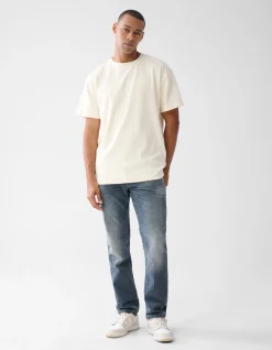 Straight Jeans Blauw/Grijs L32
