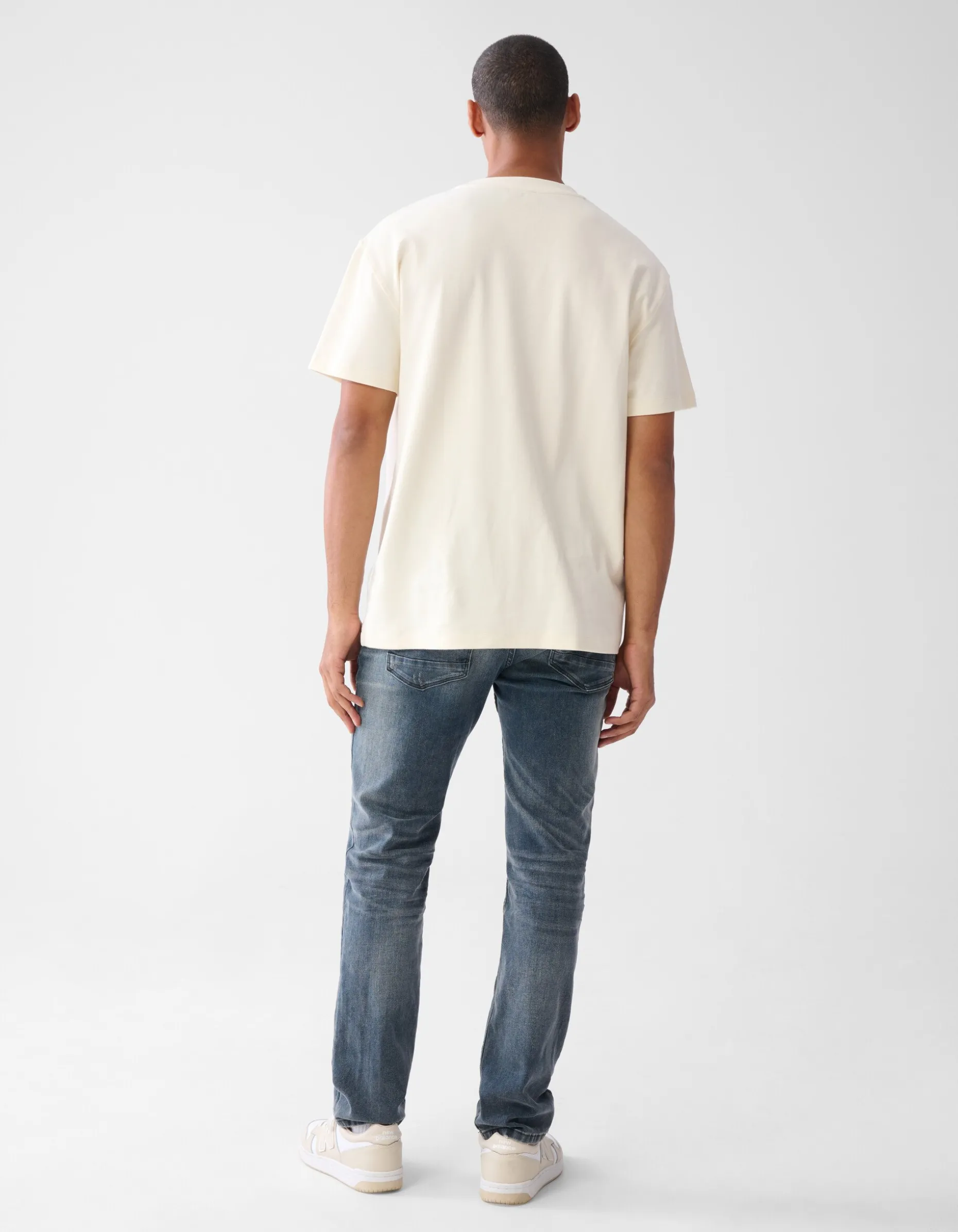 Straight Jeans Blauw/Grijs L32