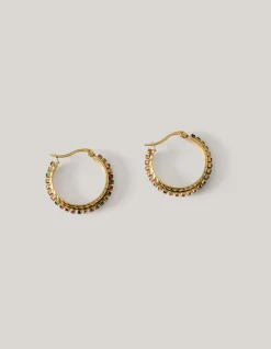 Strass Hoops Oorbellen Goud