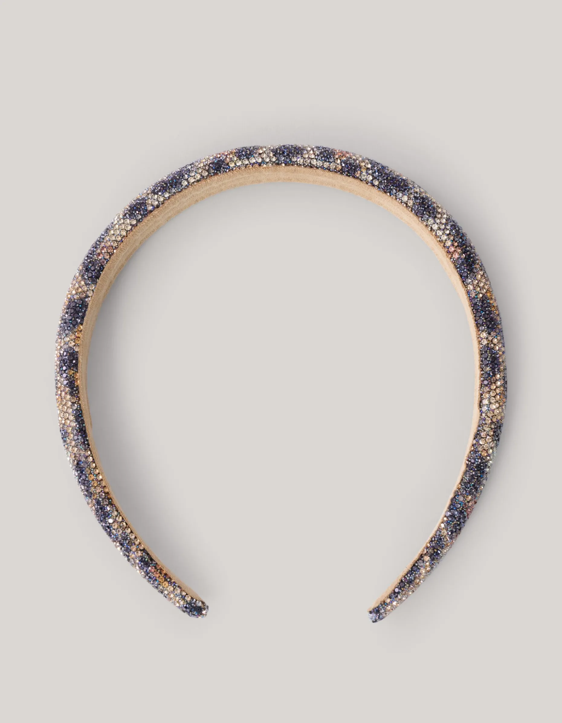 Strass Leopard Haarband Bruin