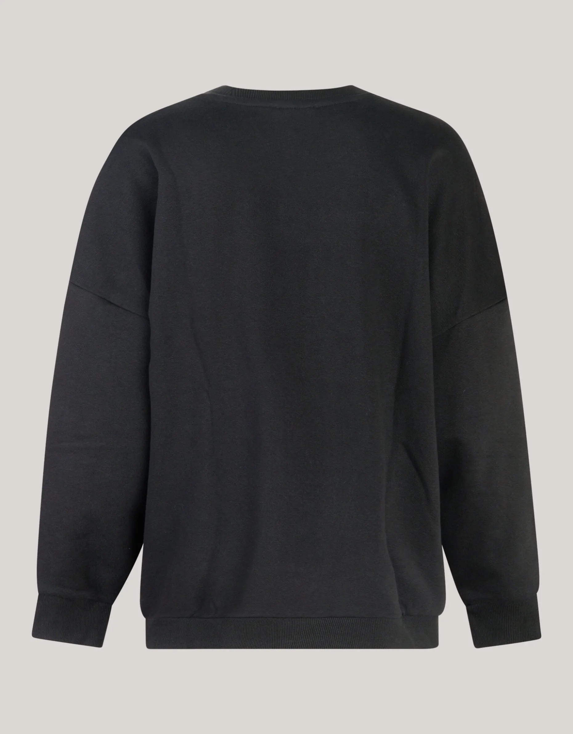 Strass Letter Sweater Zwart