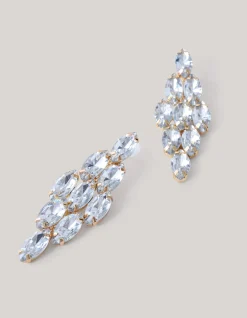 Strass Oorbellen Goud