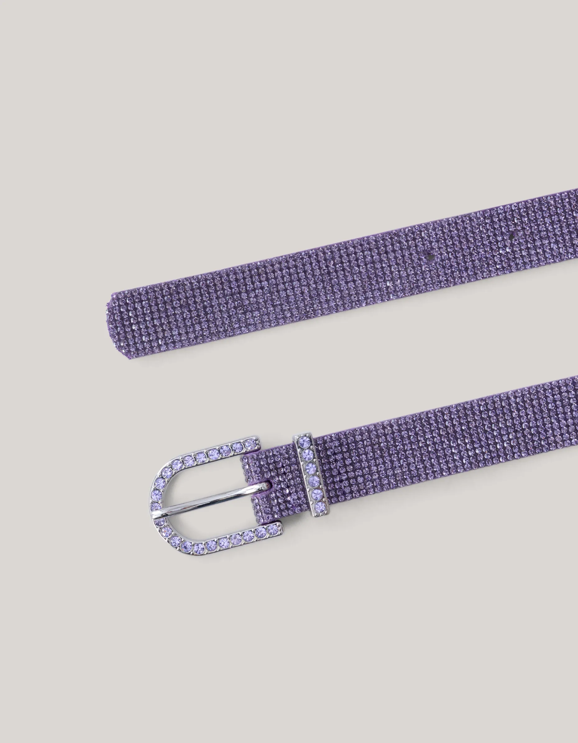 Strass Riem Paars