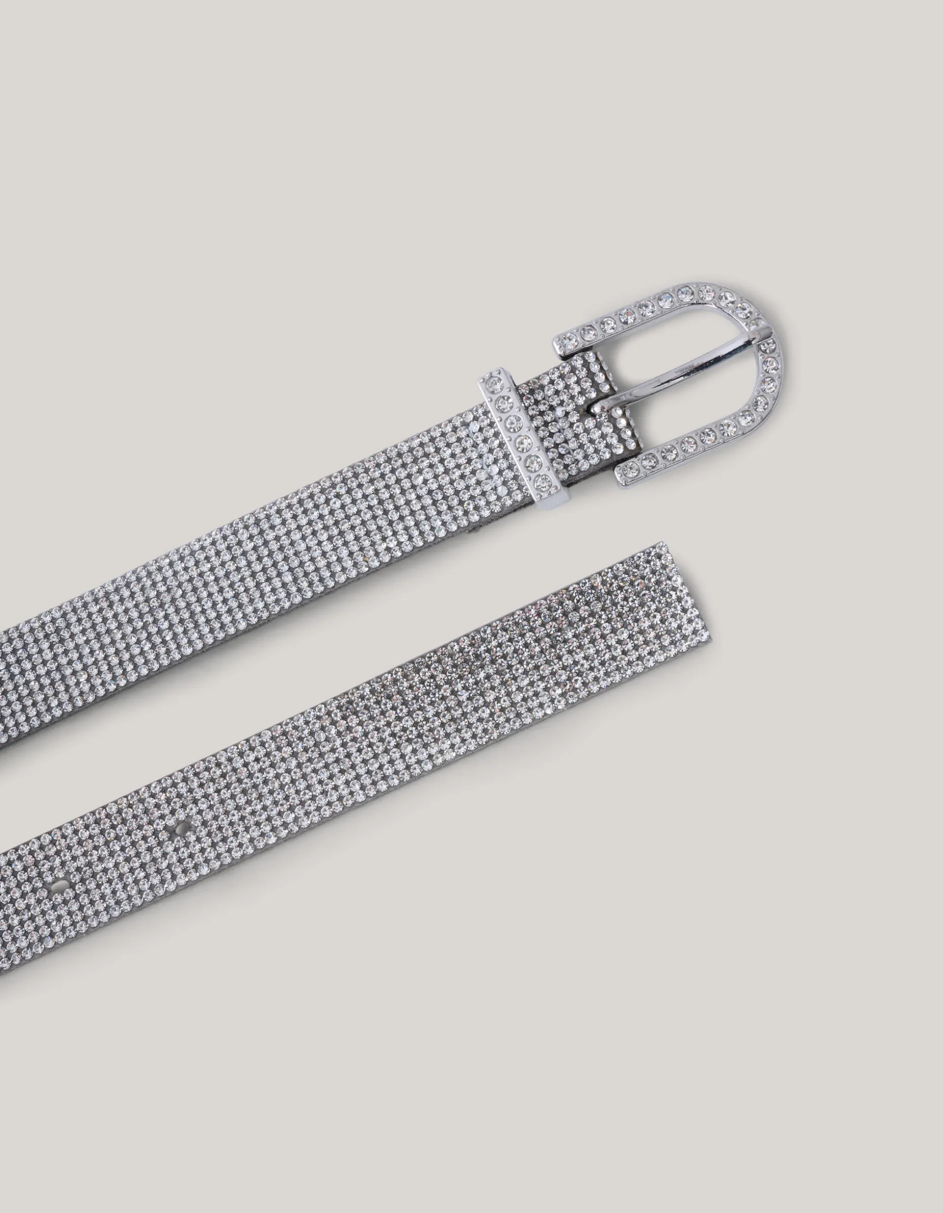 Strass Riem Zilver