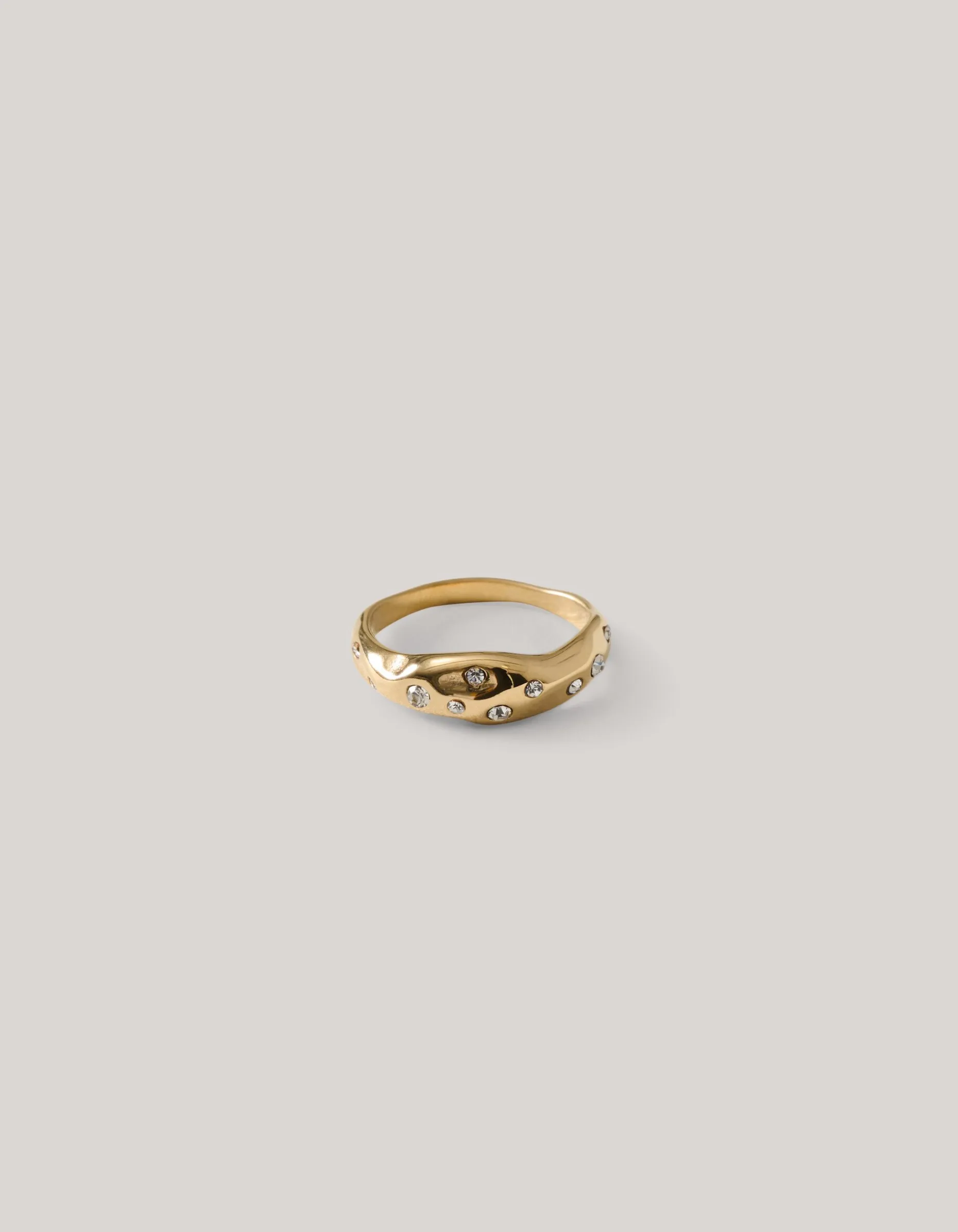 Strass Ring Goud