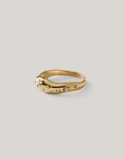 Strass Ring Goud