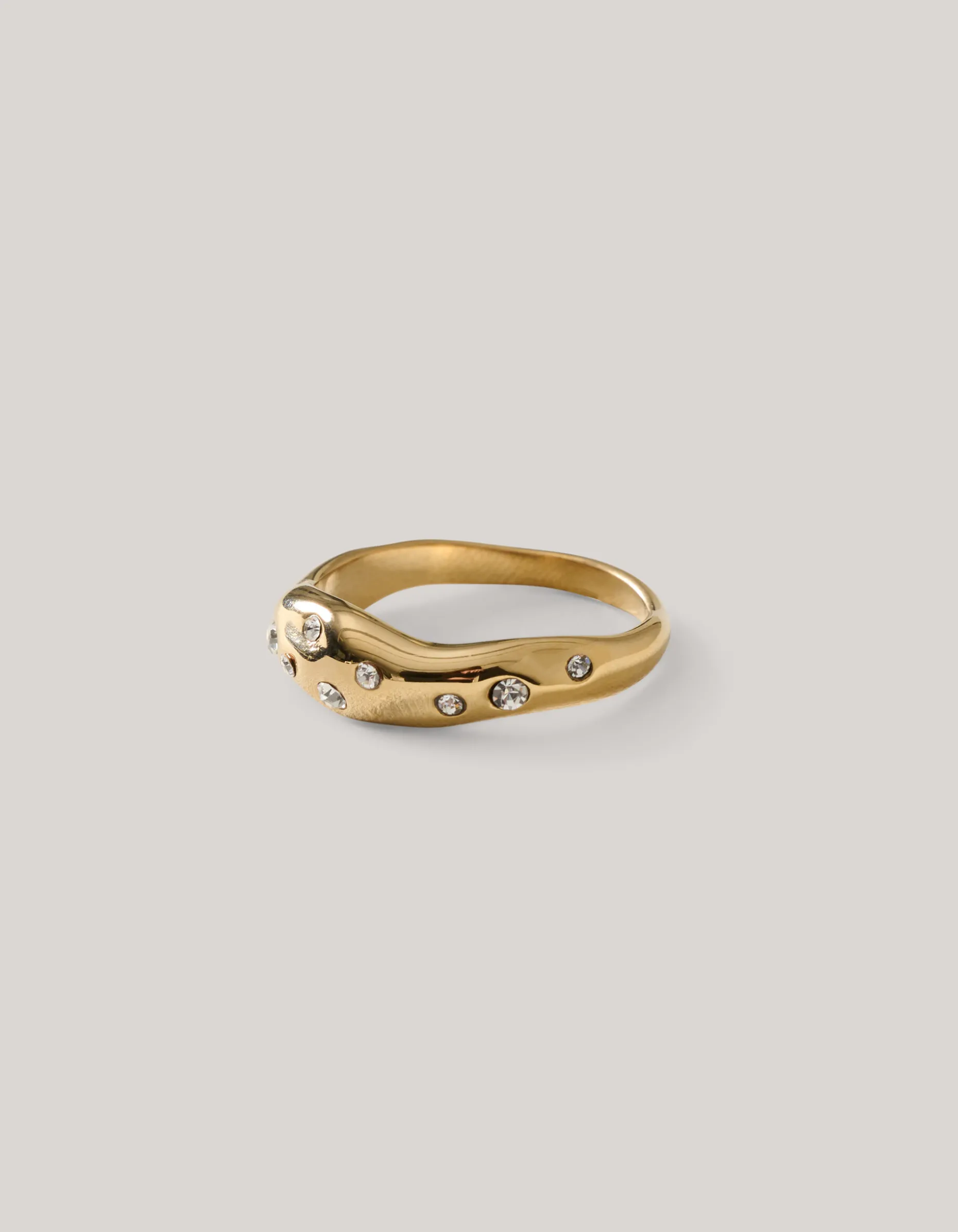 Strass Ring Goud