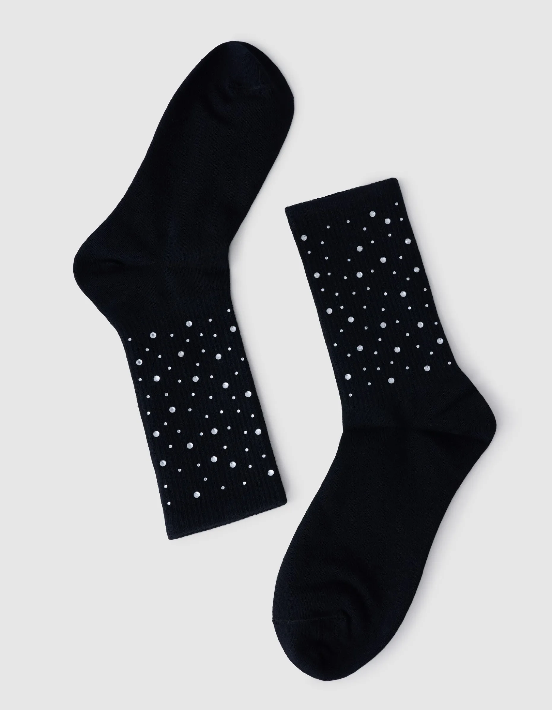 Strass Sokken Zwart