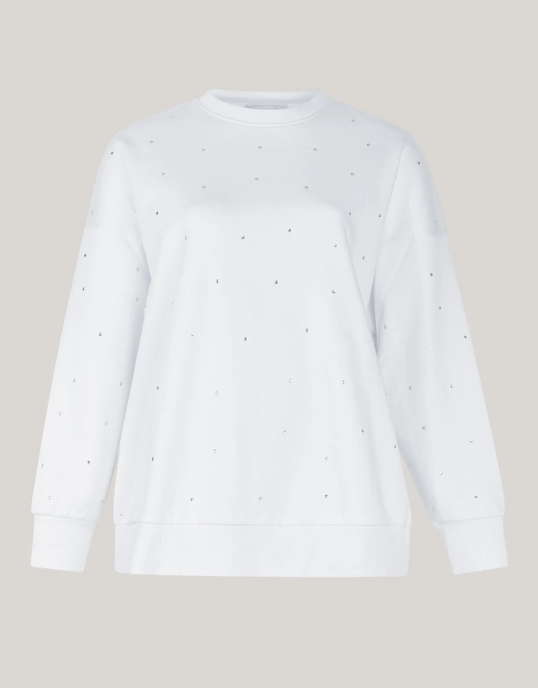 Strass Sweater Gebroken Wit