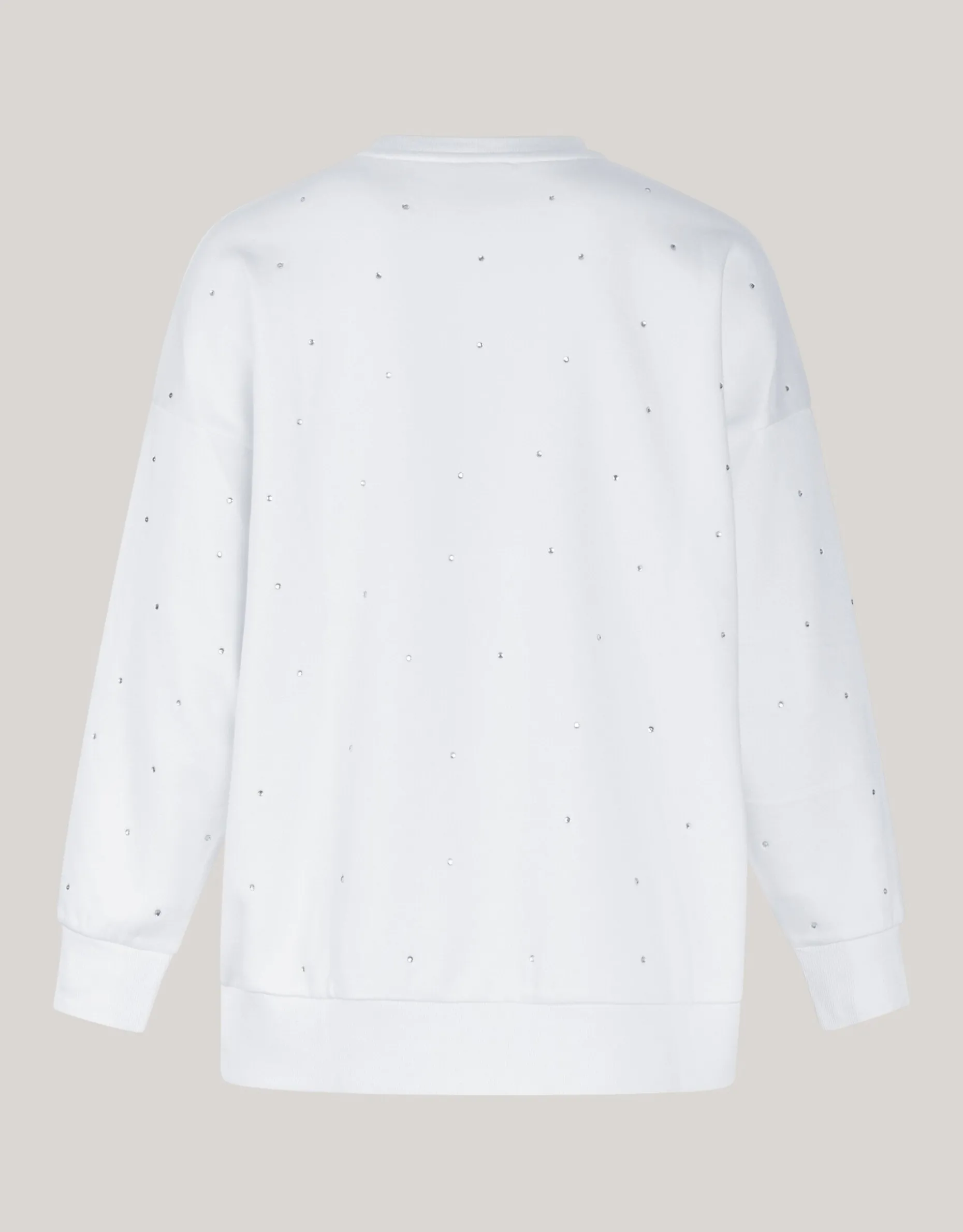 Strass Sweater Gebroken Wit