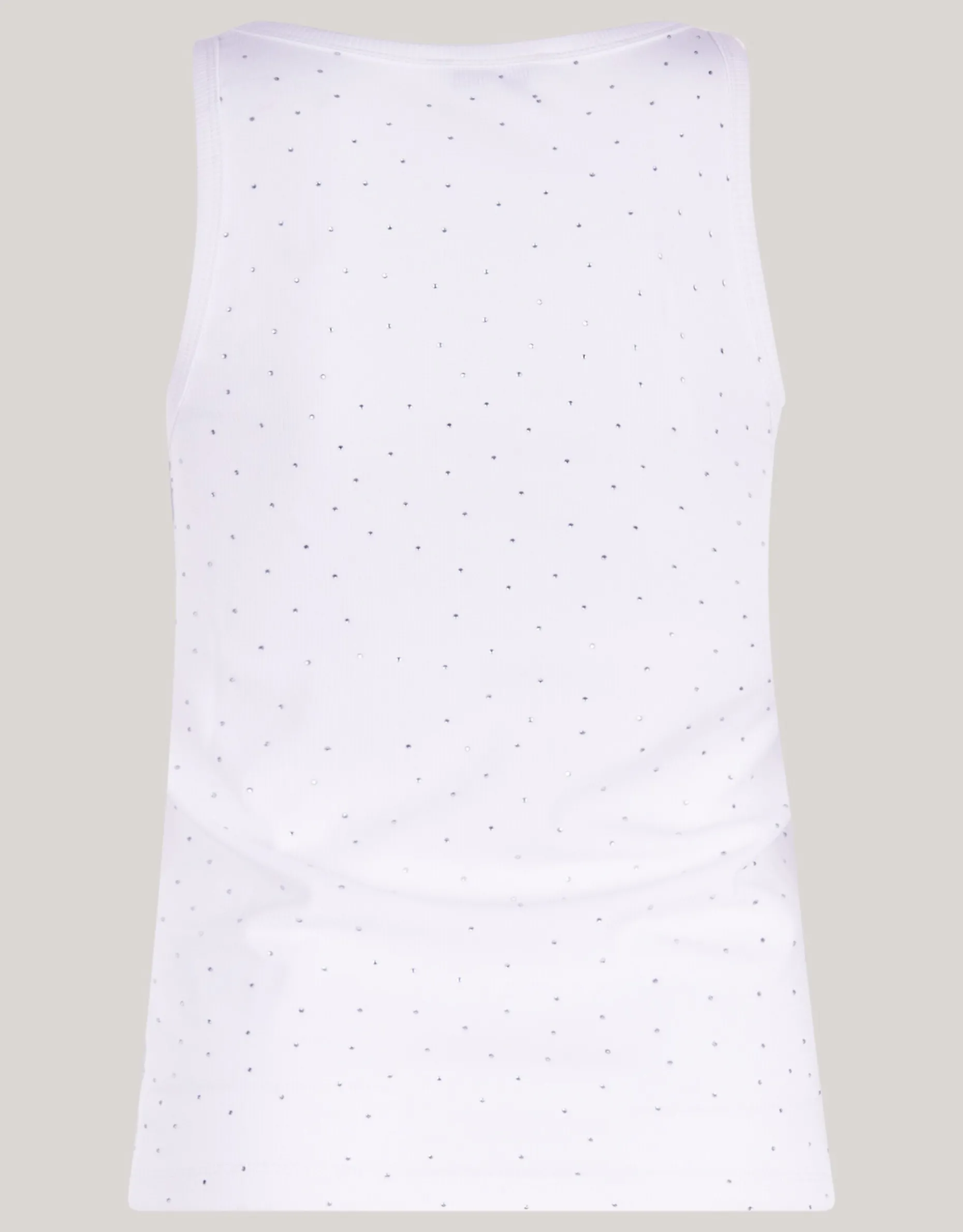 Strass Tanktop Wit